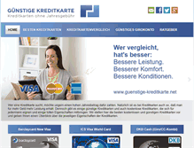 Tablet Screenshot of guenstige-kreditkarte.net